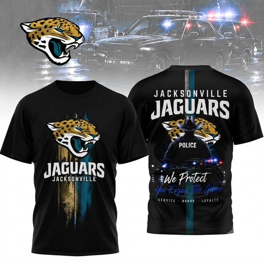 JAC x NFL Premium Police Tribute Team 3D Shirt