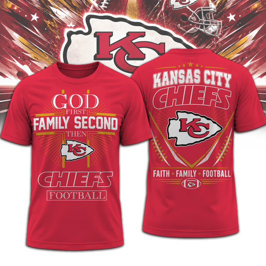 KC x NFL Faith, Family, Football 3D Shirt