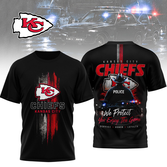 KC x NFL Premium Police Tribute Team 3D Shirt