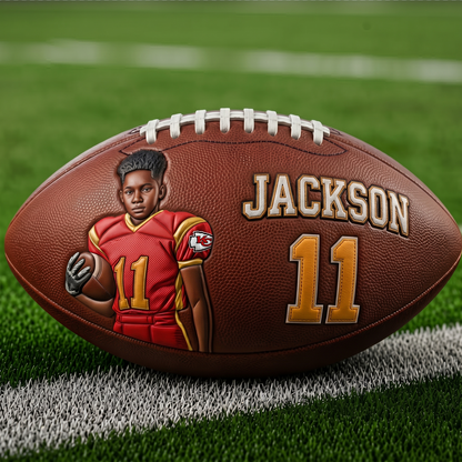 Any Photo Love Football - Personalized Football NFL BQH