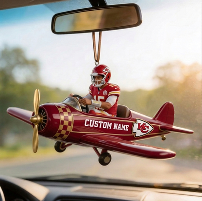 Premium NFL Personalized Car Ornament