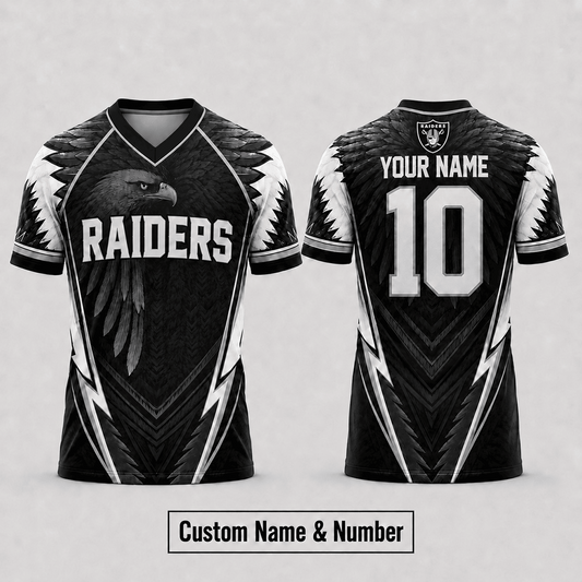 LV x  NFL Premium Custom Name And Number Jersey For Fierce Football Fans