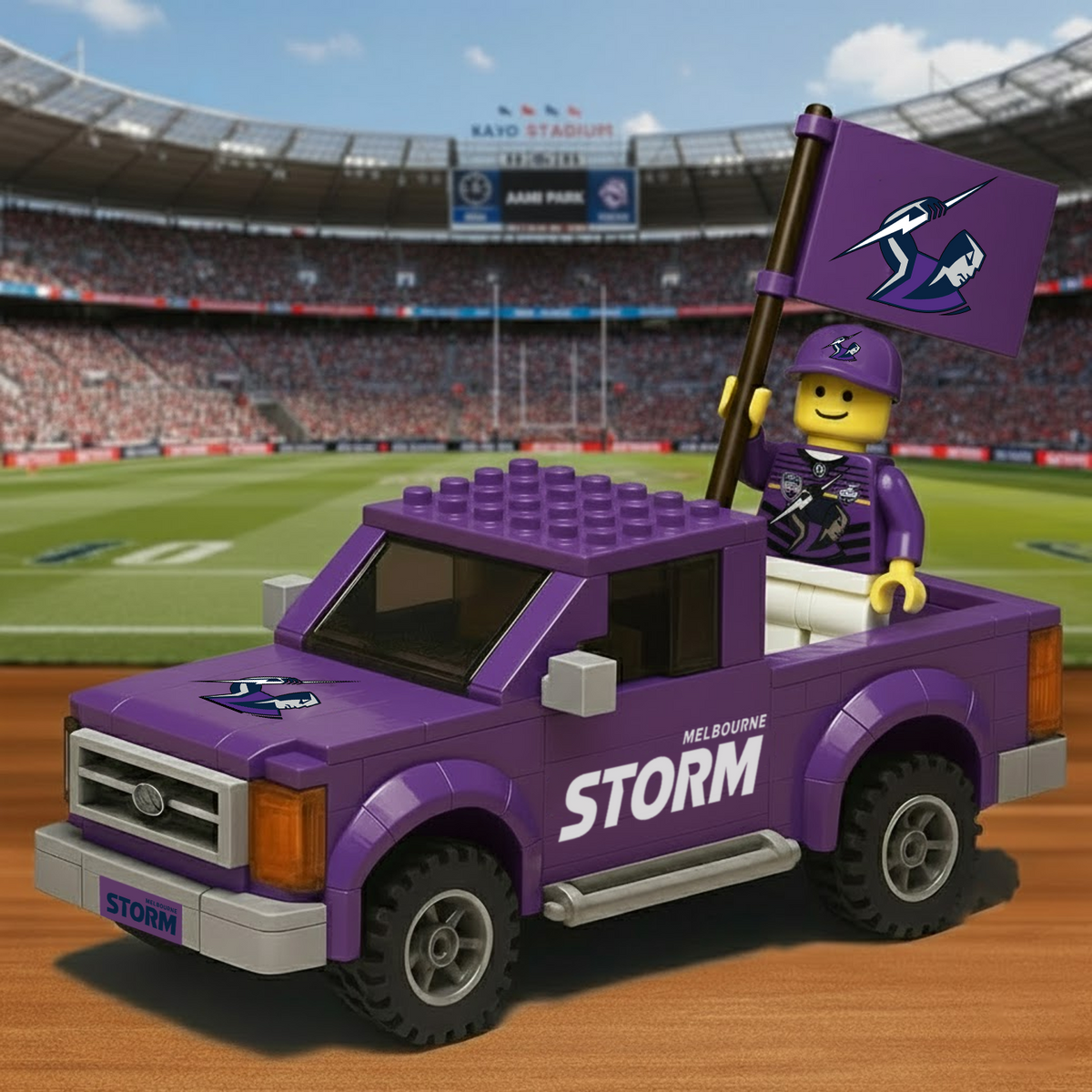 MEL x NRL Building Blocks Truck Toy Set DatND DVT