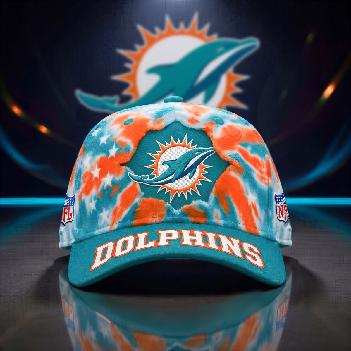 MIA x NFL Game Day Tie Dye Cap