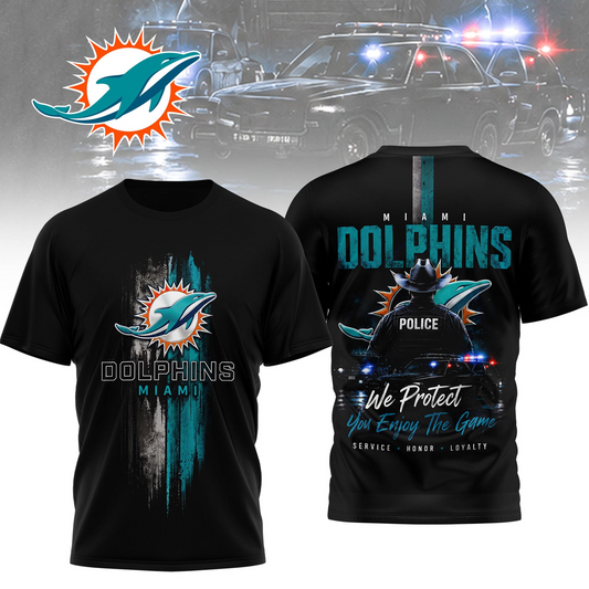 MIA x NFL Premium Police Tribute Team 3D Shirt