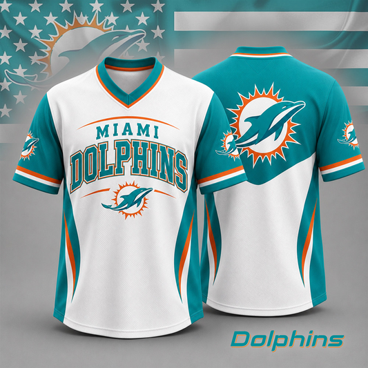 MIA x NFL Team Spirit V-Neck Jersey