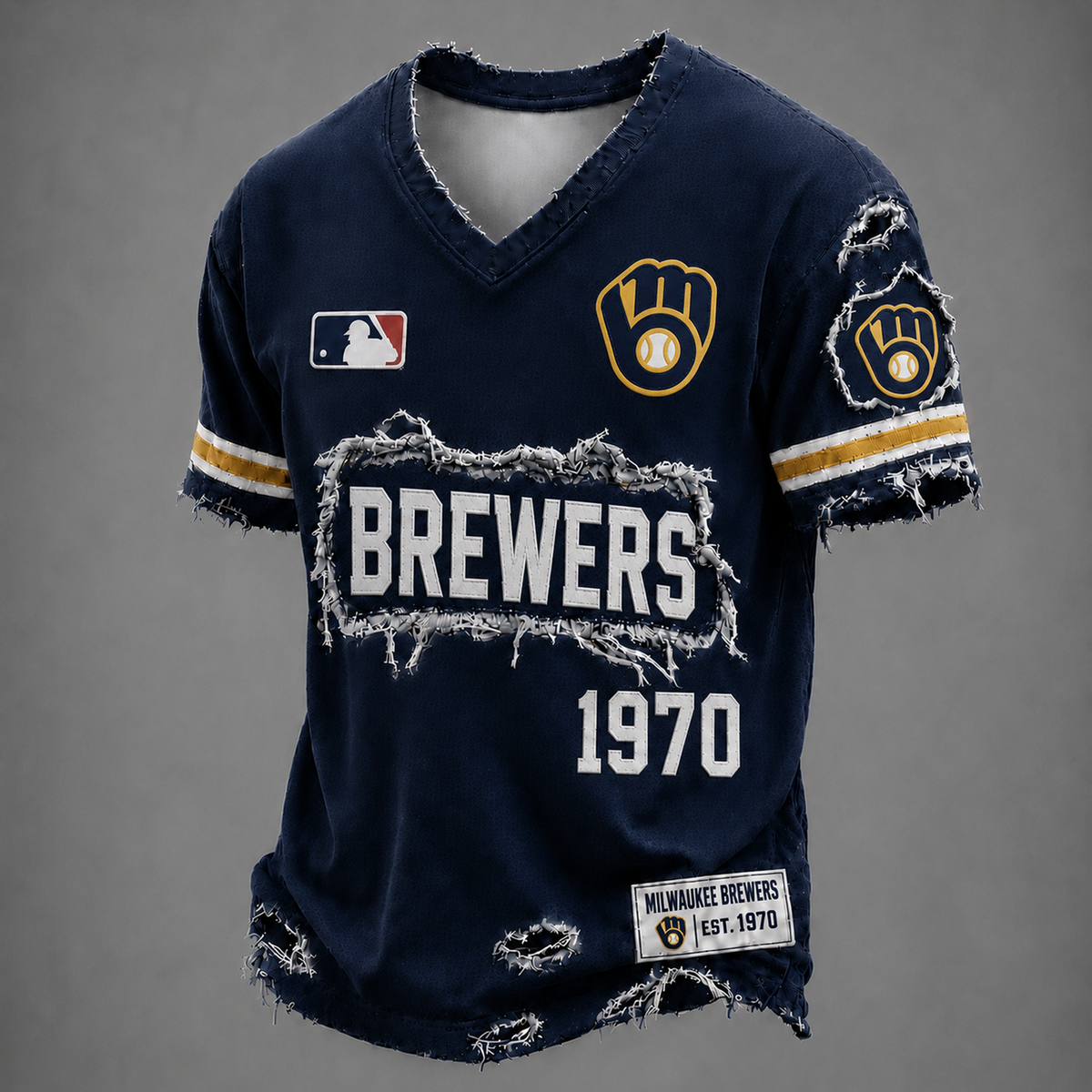 MIL x MLB LUXURY V-Neck T-Shirt 0406 DatND DVT