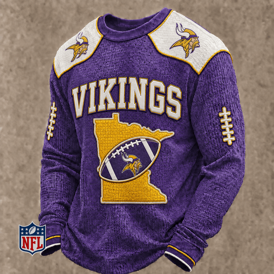 MIN x NFL Baseball Team Embroidered Crewneck Sweatshirt