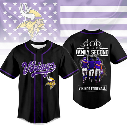 MIN x NFL God First, Family Second ƒ?? Faith & Brotherhood Football Jersey