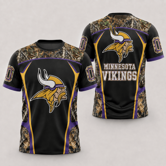 MIN x NFL Hunting Camo 3D Shirt