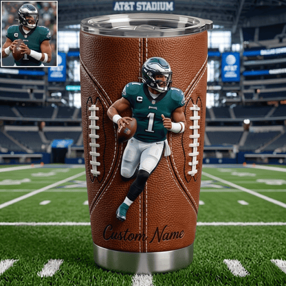 Premium NFL Personalized Football Tumbler NMD CTKT