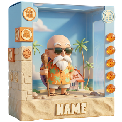 Personalized Anime Plaque Custom Photo – Martial Arts Kid Gift, Custom 3D Character Display, Birthday Gift for Kids, Name Personalized Keepsake