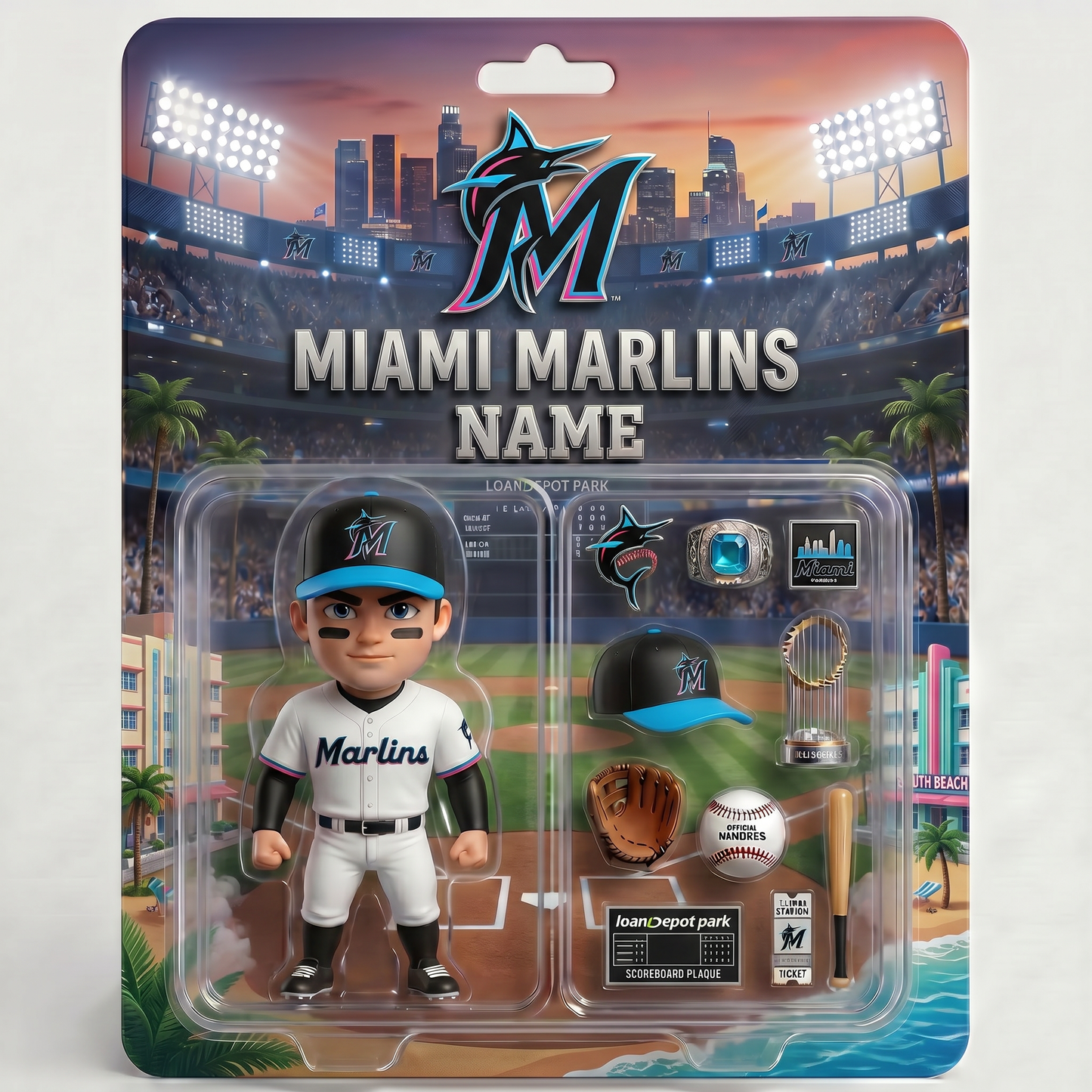 Personalized Baseball Fan Plaque, Custom Photo Sports Collectible Display, Custom Name Baseball Player Figure, Gift For Baseball Lovers And Sports Fans BQH