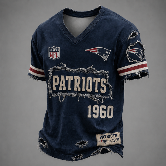 NE x NFL LUXURY V-Neck T-Shirt 3005 DatND DVT