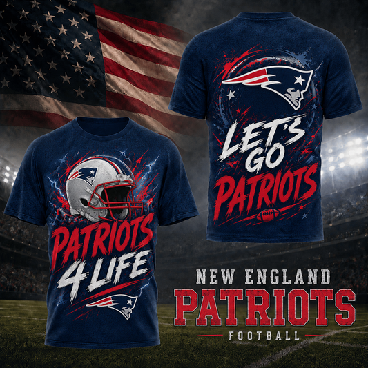 NE x NFL Premium Fan For Life 3D Shirt