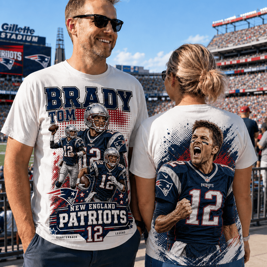NE x NFL Premium Football Player Graphic Shirt
