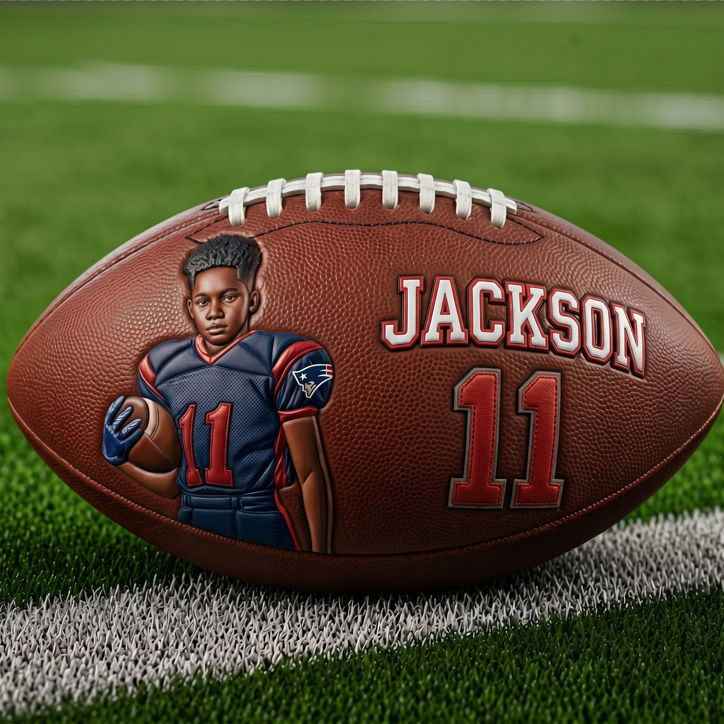 Any Photo Love Football - Personalized Football NFL BQH