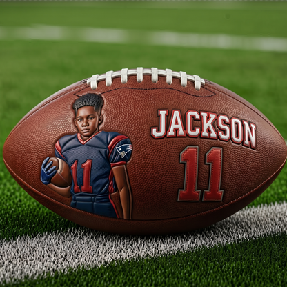 Any Photo Love Football - Personalized Football NFL BQH