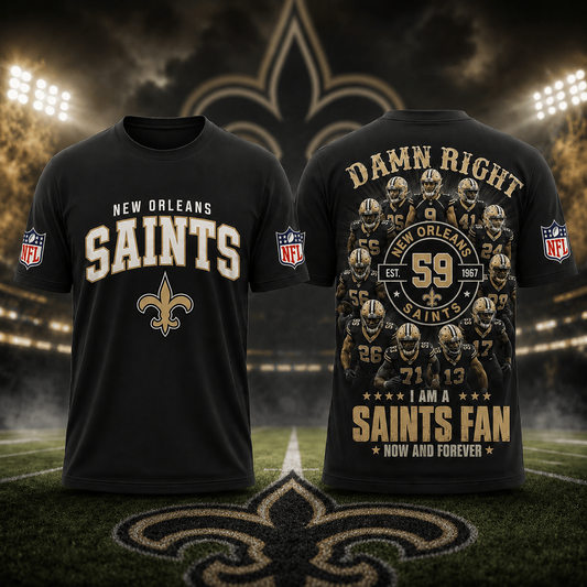 NO x NFL Damn Right Forever Fan 3D Shirt