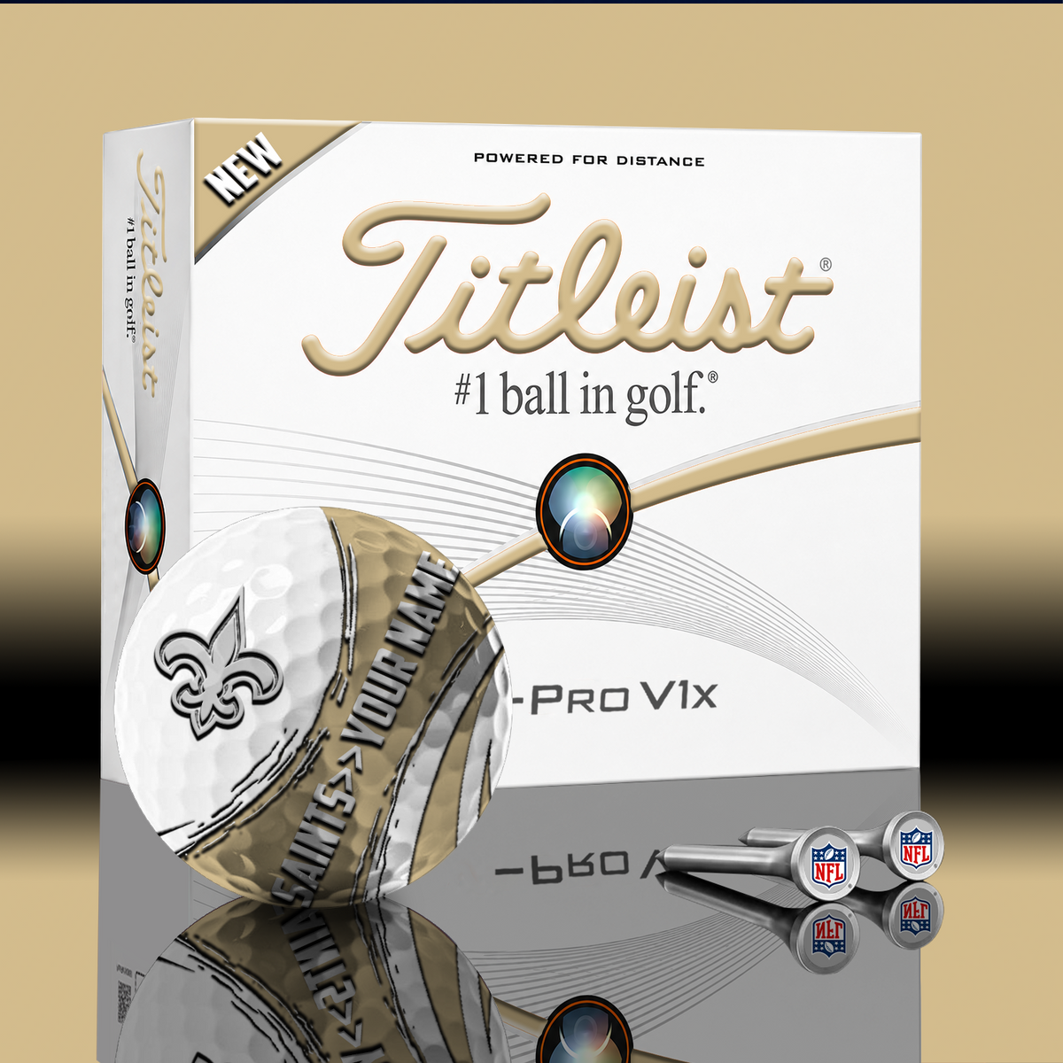 NO x NFL PERSONALIZED GOLF BALL LIMITED EDITION