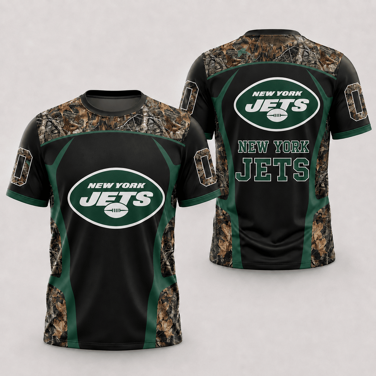 NYJ x NFL Hunting Camo 3D Shirt