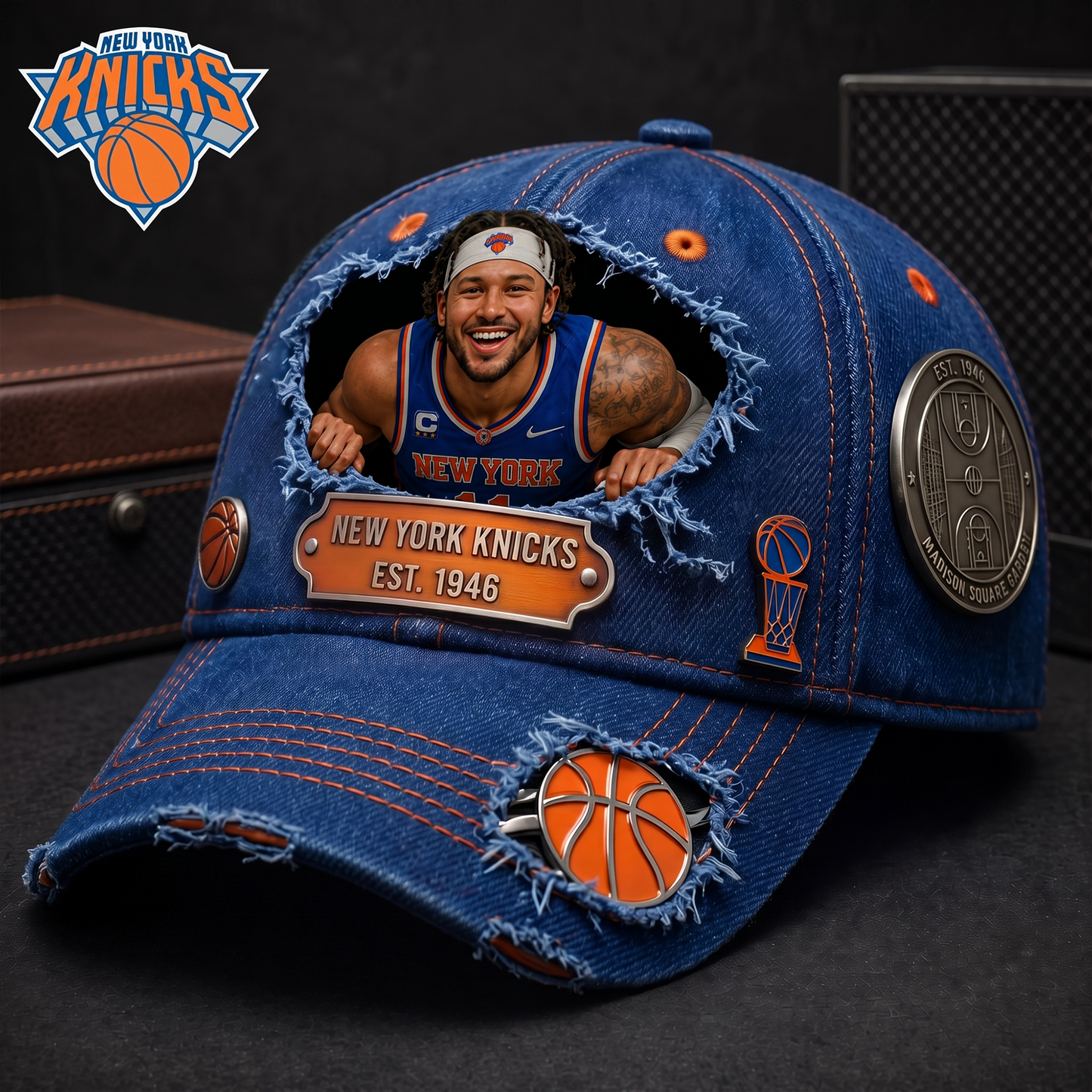 Personalized NBA Sun Hat - Custom Name & Face Gift for Football Fans 3006 NAK TTT
