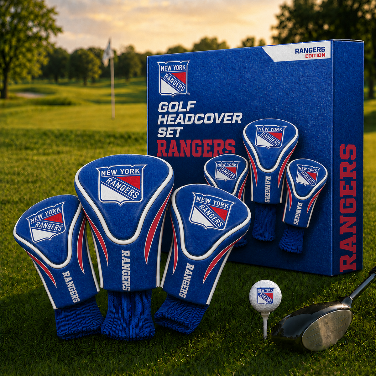 NYR Team Golf NHL 3-Pack Contour Sock Headcovers