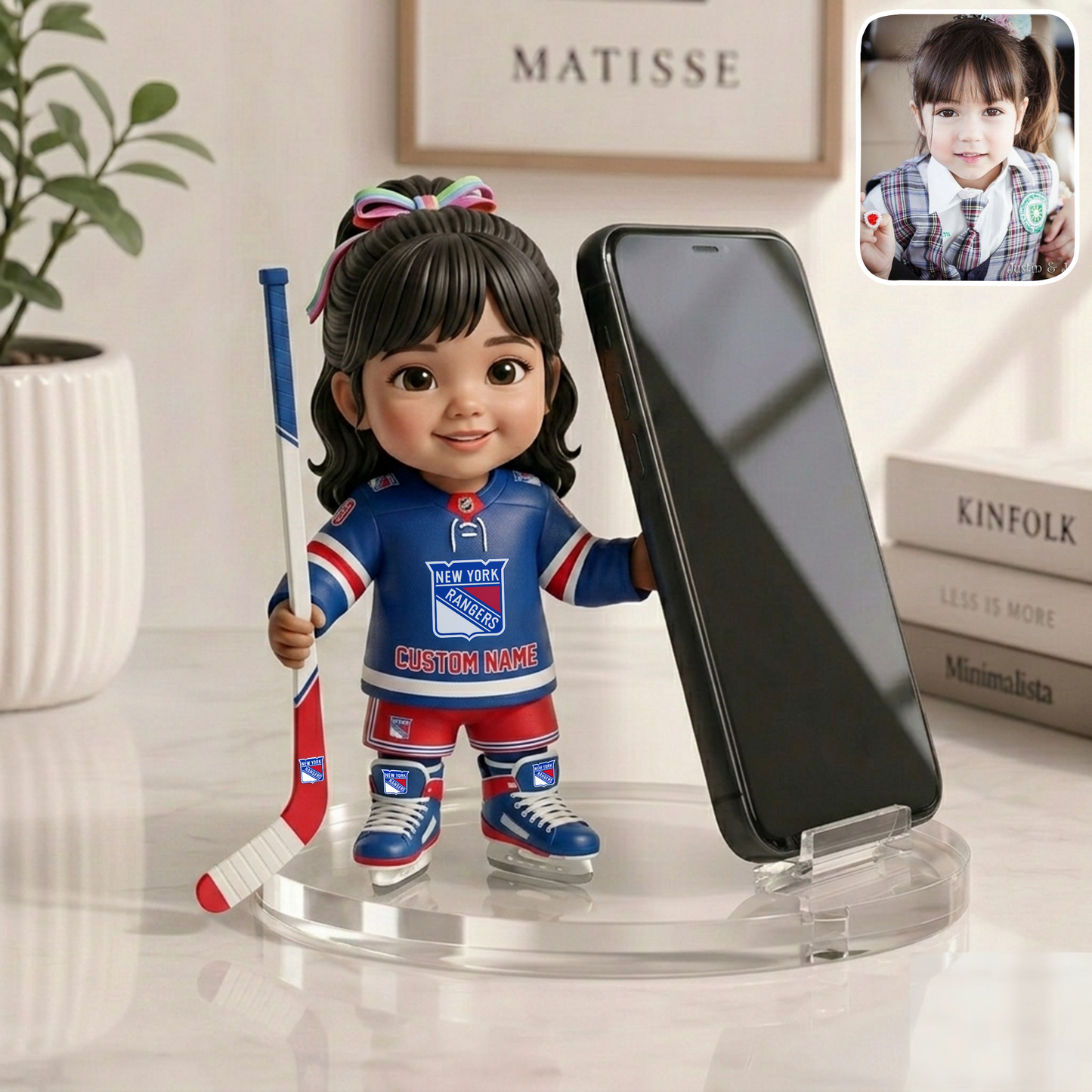 Premium NHL Personalized Kid Phone/ Tablet Holder Stand NMD TTV