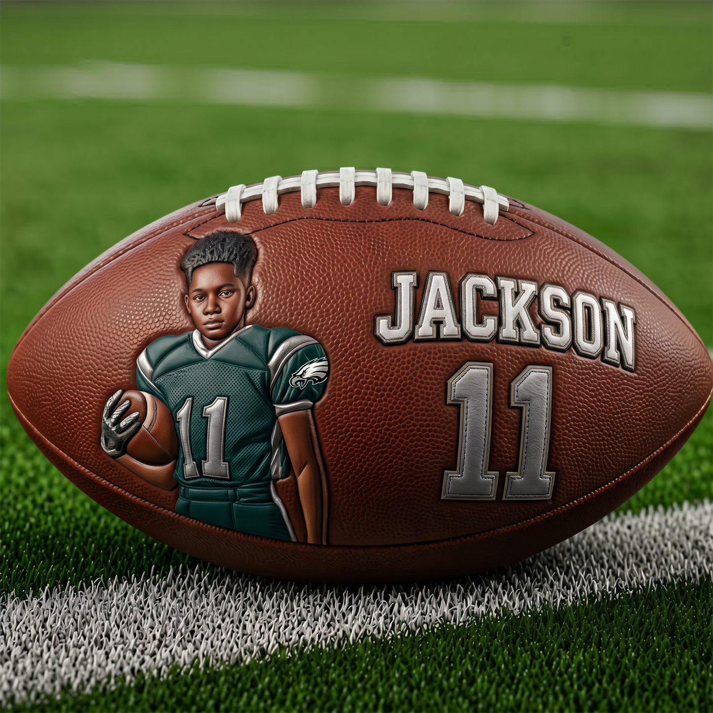 Any Photo Love Football - Personalized Football NFL BQH