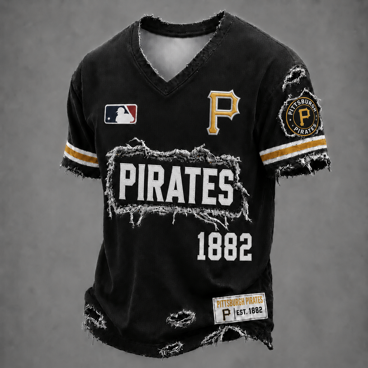 PIT x MLB LUXURY V-Neck T-Shirt 0406 DatND DVT