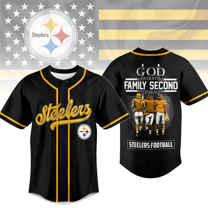 PIT x NFL God First, Family Second ƒ?? Faith & Brotherhood Football Jersey