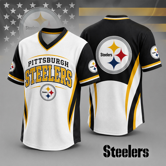 PIT x NFL Team Spirit V-Neck Jersey