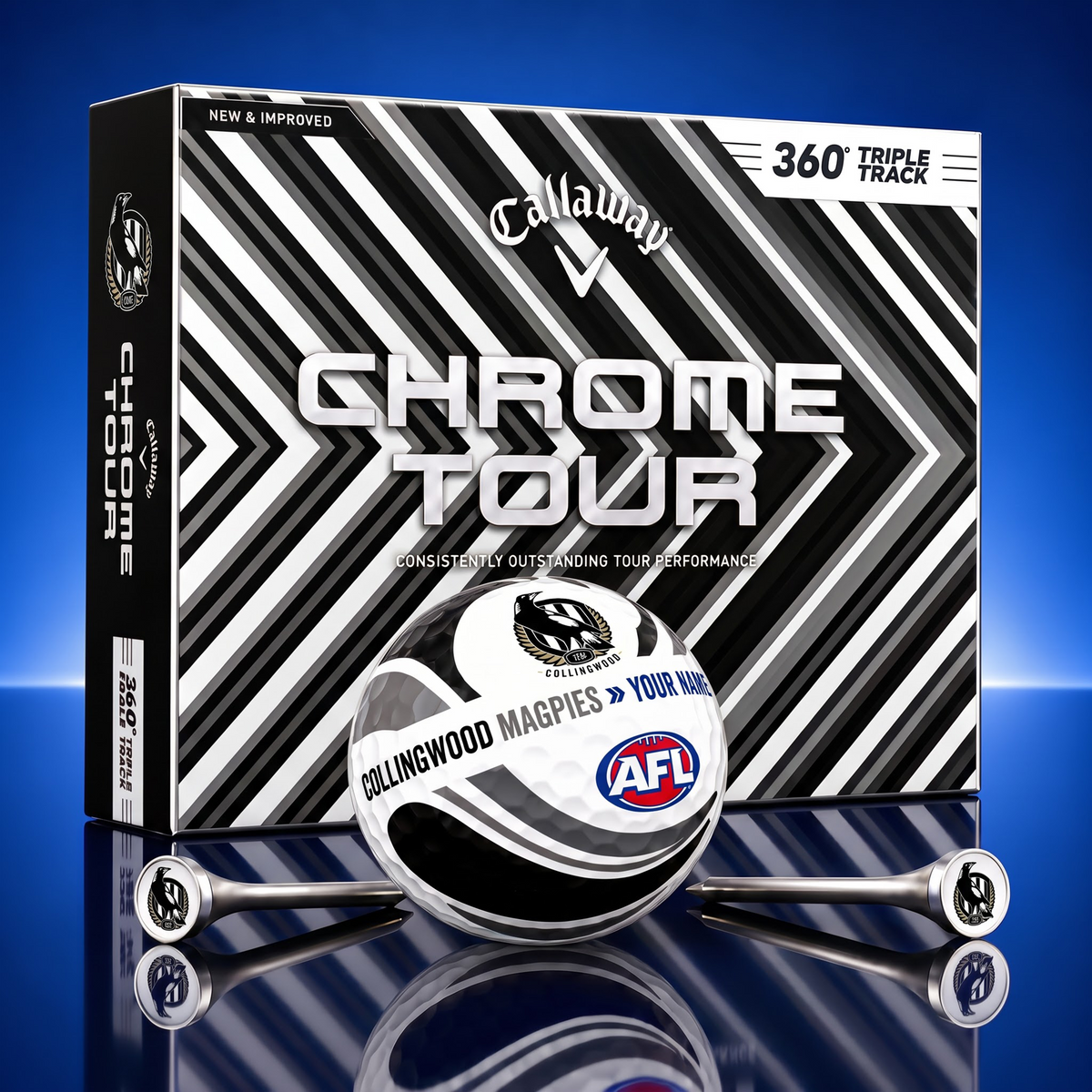 PREMIUM AFL X CM EXCLUSIVE  TOURNAMENT  PERSONALIZED GOLF BALL V30 COLLECTION
