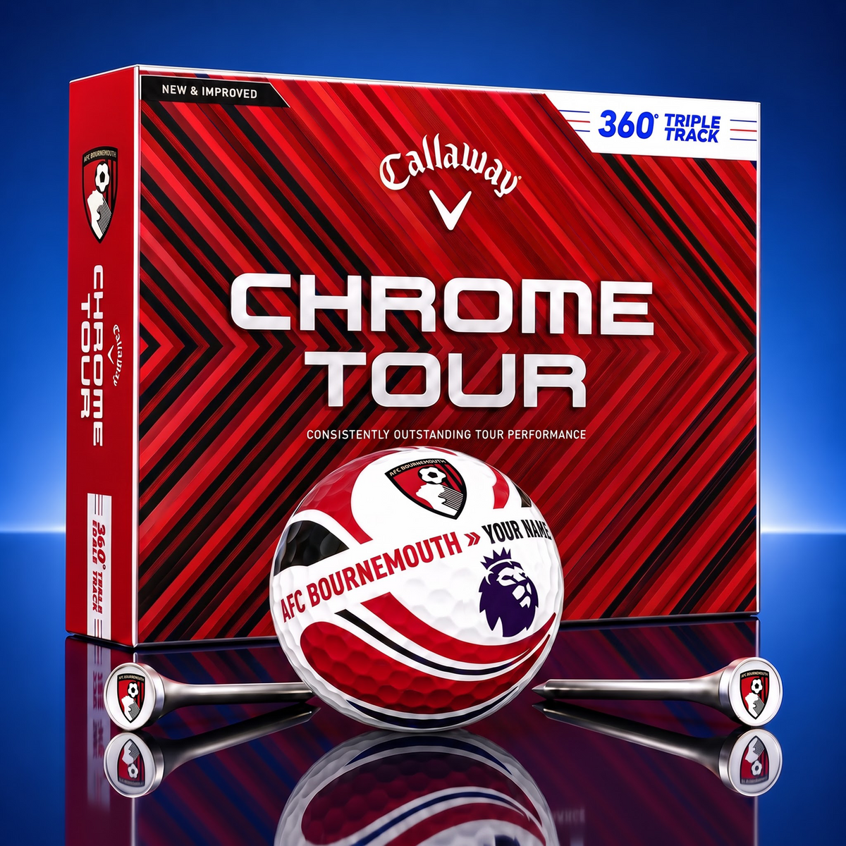 PREMIUM EPL X AB EXCLUSIVE  TOURNAMENT  PERSONALIZED GOLF BALL V30 COLLECTION