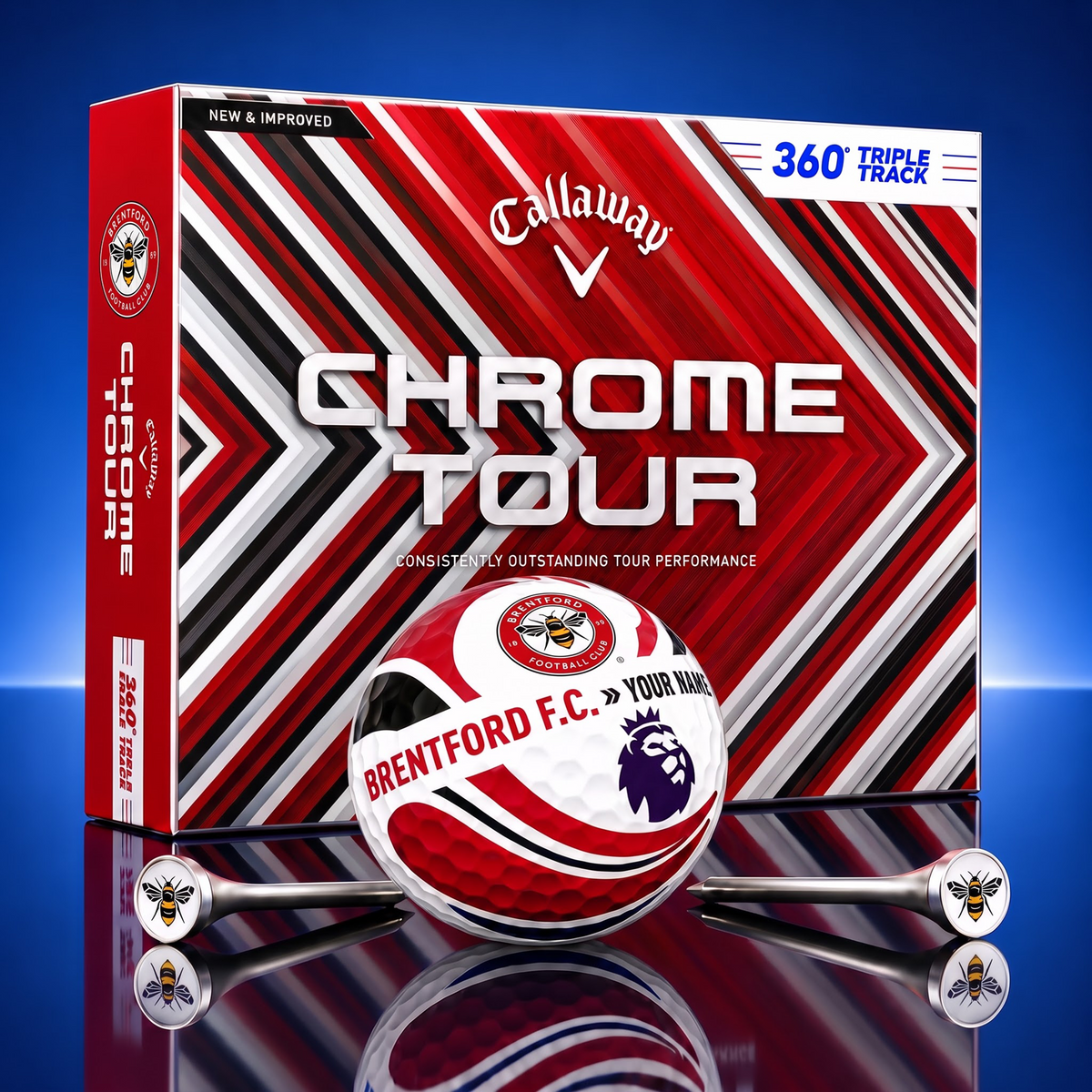 PREMIUM EPL X BRE EXCLUSIVE  TOURNAMENT  PERSONALIZED GOLF BALL V30 COLLECTION