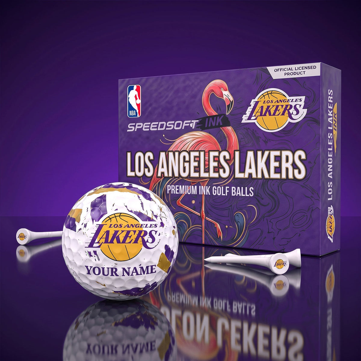 PREMIUM NBA X LAL EXCLUSIVE PERSONALIZED GOLF BALL SET LIMITED EDTION