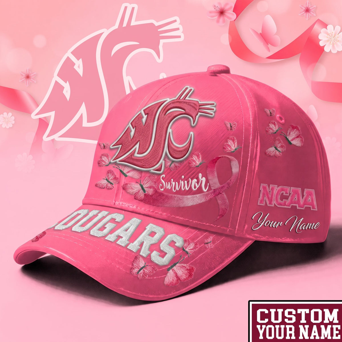 PREMIUM NCAA X WSC EXCLUSIVE BREAST CANCER SURVIOR CAP