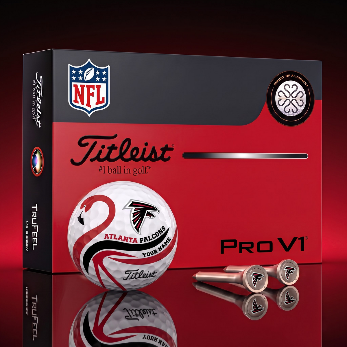PREMIUM NFL X AF EXCLUSIVE Flamingo Custom GOLF BALL Tournament Edition