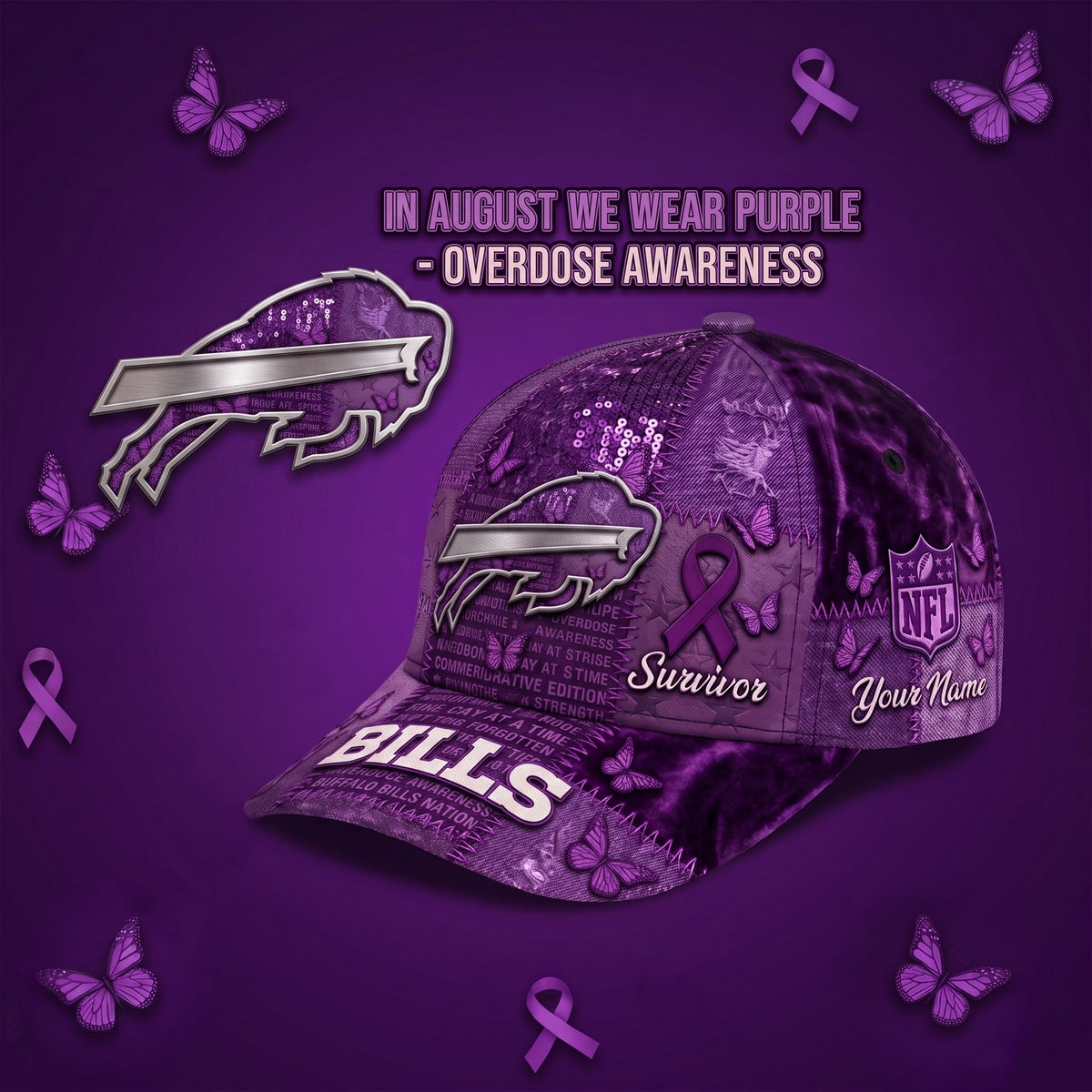 PREMIUM NFL X BB EXCLUSIVE OA PERSONALIZED CAP
