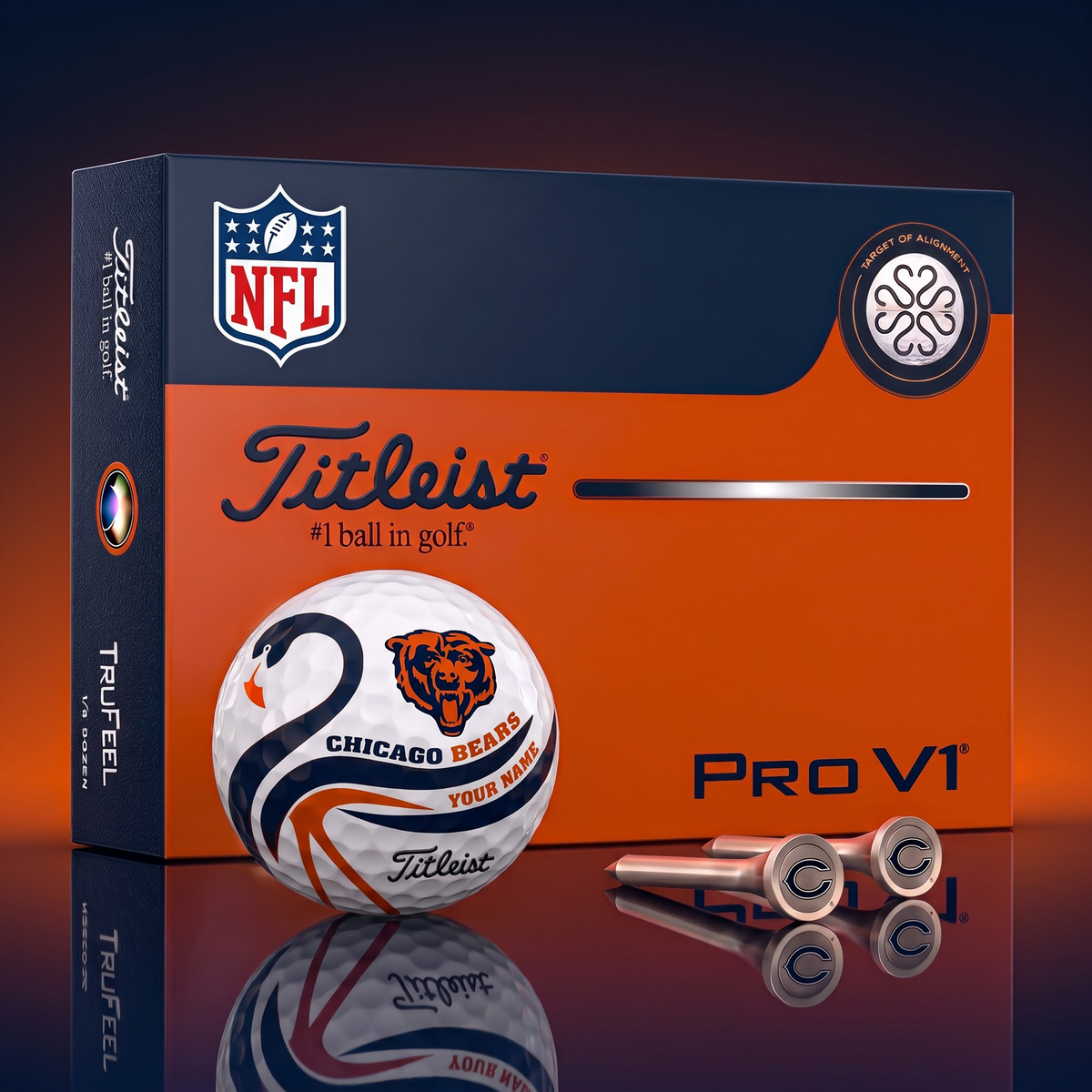 PREMIUM NFL X CB EXCLUSIVE Flamingo Custom GOLF BALL Tournament Edition