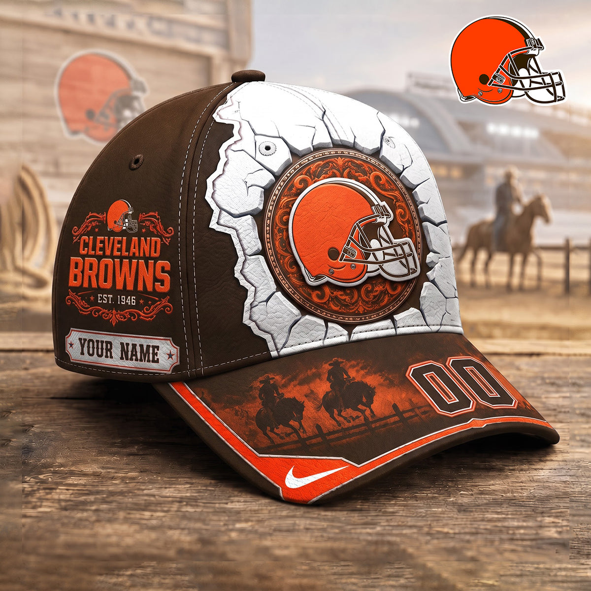PREMIUM NFL X CLE EXCLUSIVE Heritage Personalized Cap