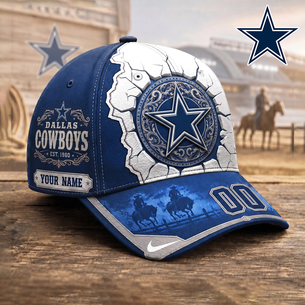 PREMIUM NFL X DAL EXCLUSIVE Heritage Personalized Cap