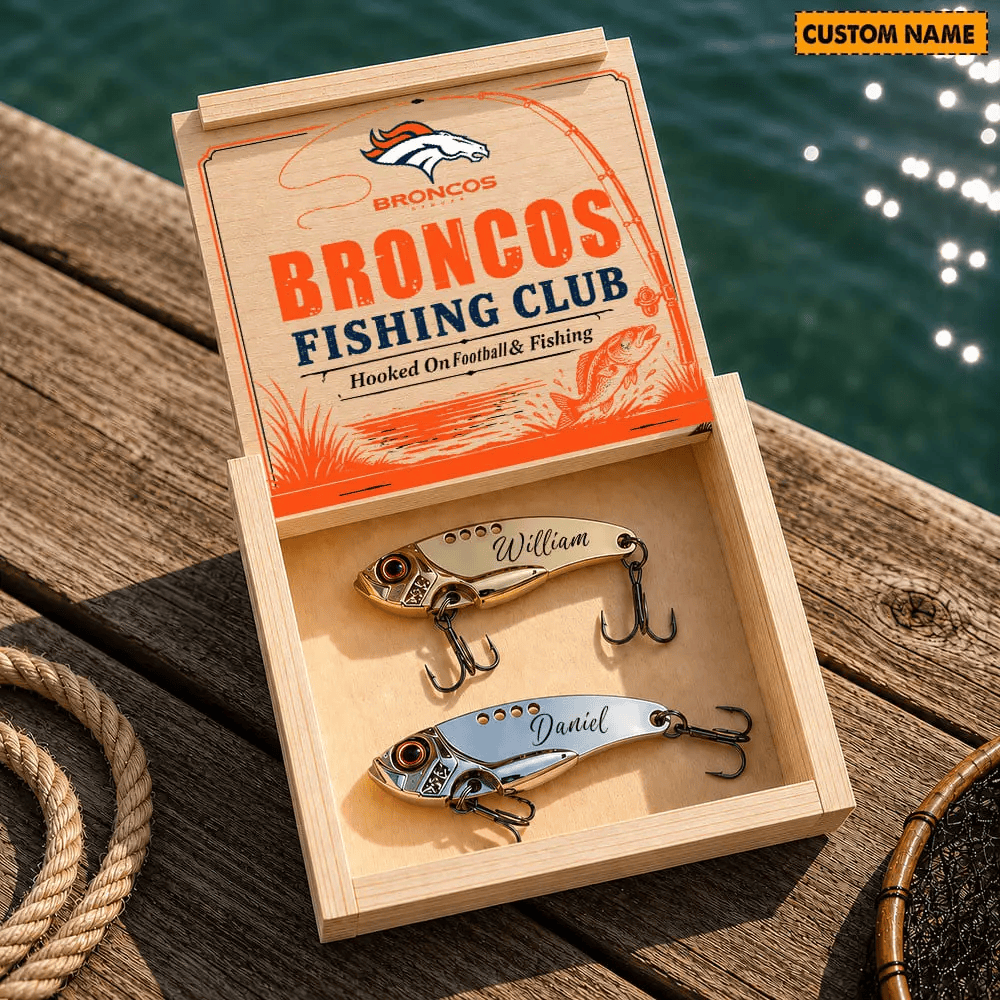 PREMIUM NFL X DEN Custom Name Fishing Lure Set Gift For Fan - Limited Edition 070726