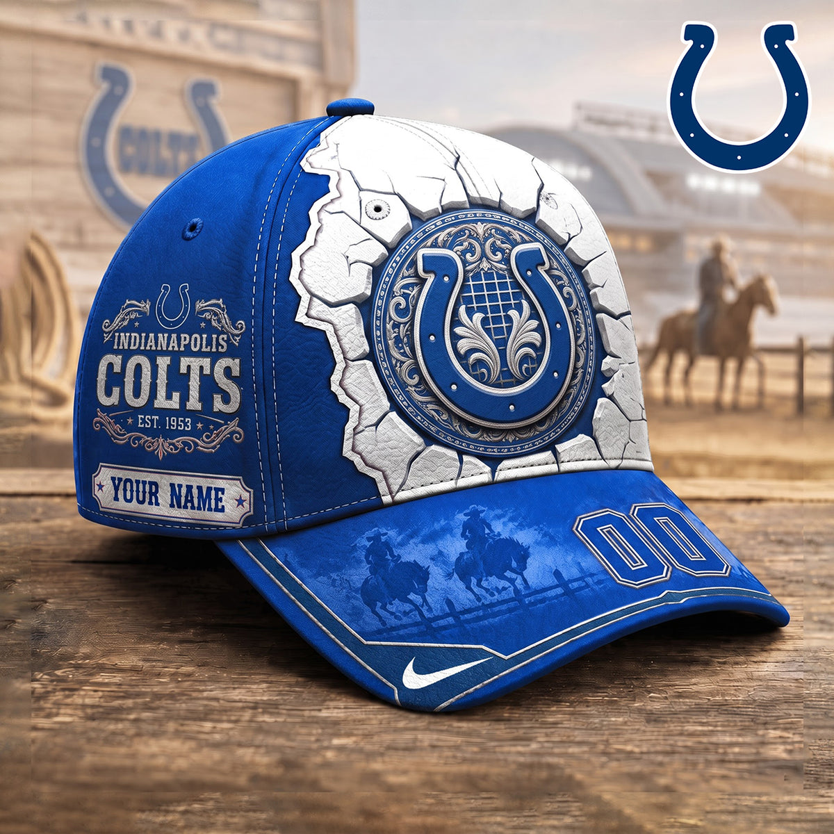 PREMIUM NFL X IND EXCLUSIVE Heritage Personalized Cap
