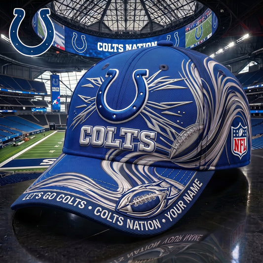 PREMIUM NFL X IND EXCLUSIVE PERSONALIZED CAP FOR GAME DAY V3
