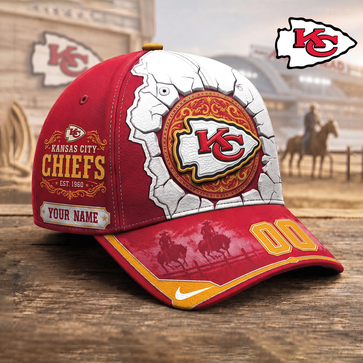 PREMIUM NFL X KC EXCLUSIVE Heritage Personalized Cap