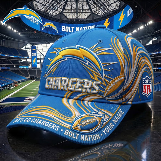 PREMIUM NFL X LAC EXCLUSIVE PERSONALIZED CAP FOR GAME DAY V3