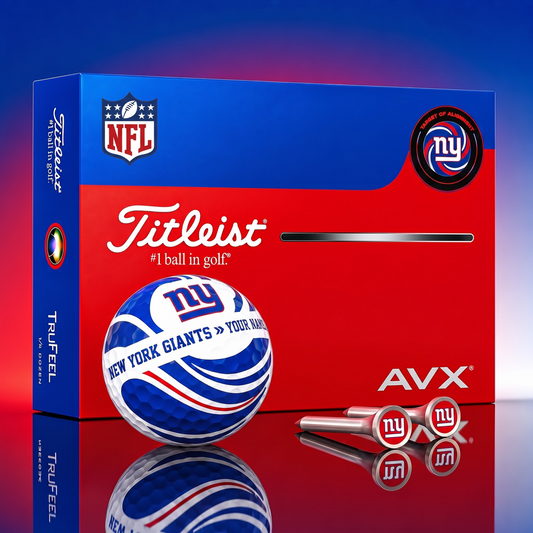 PREMIUM NFL X NYG EXCLUSIVE  TOURNAMENT  PERSONALIZED GOLF BALL V6 COLLECTION