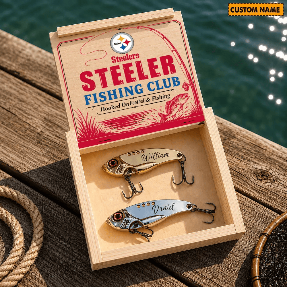 PREMIUM NFL X PIT Custom Name Fishing Lure Set Gift For Fan - Limited Edition 070726