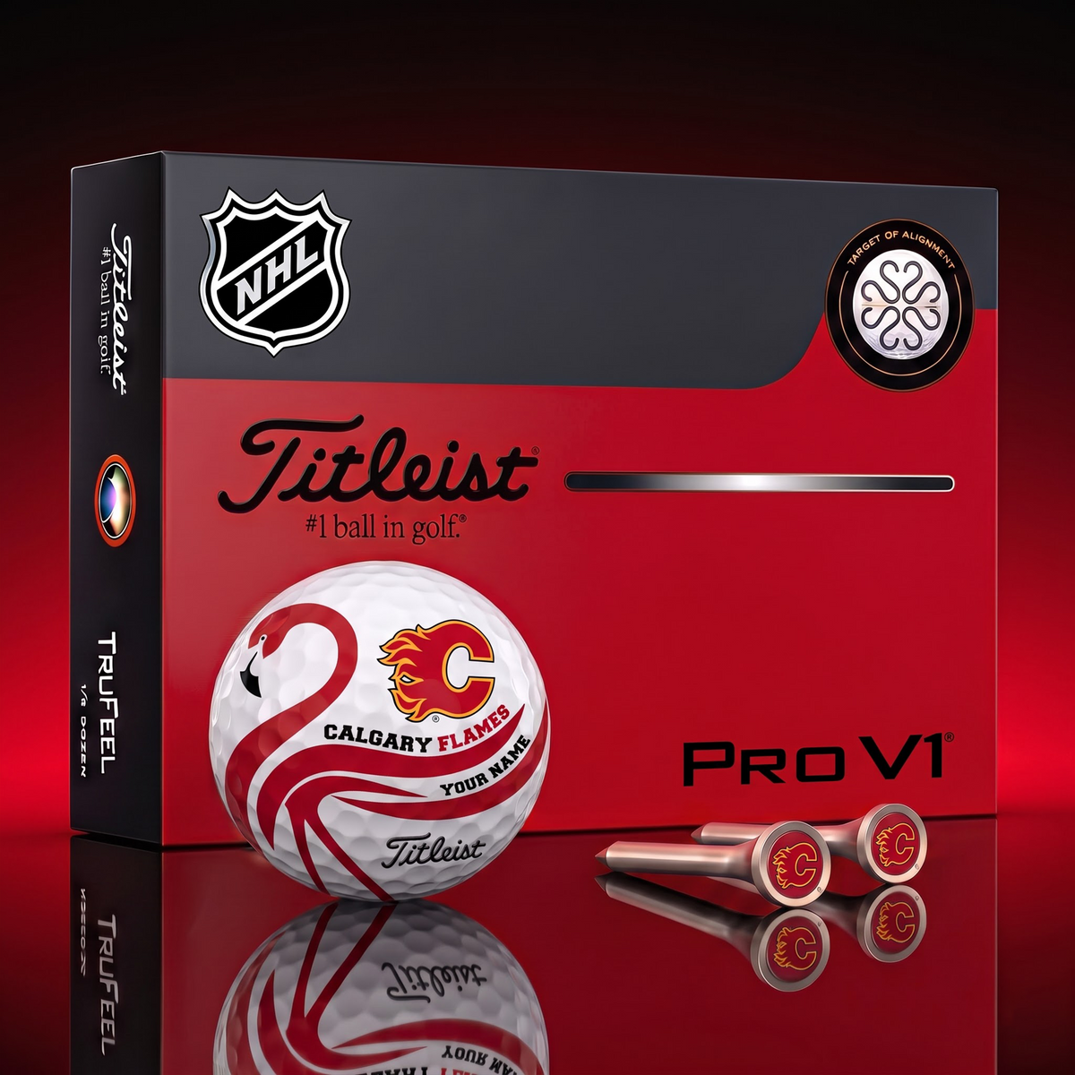 PREMIUM NHL X CF EXCLUSIVE Flamingo Custom GOLF BALL Tournament Edition